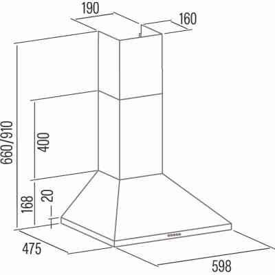 Витяжка кухонна Cata VK 6000 X (02061606) Вінниця