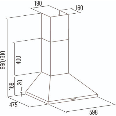 Витяжка кухонна Cata VK 6000 X (02061606) Вінниця - фото 2