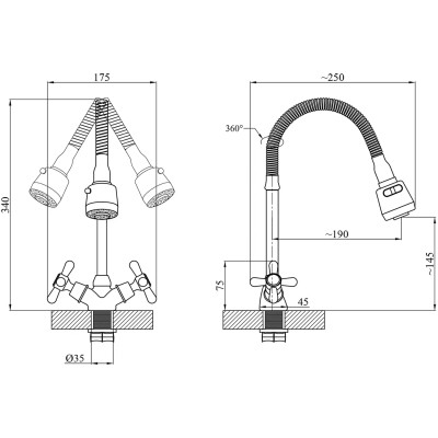Змішувач Agua Toledo-C039 (CV018082) Вінниця - фото 6