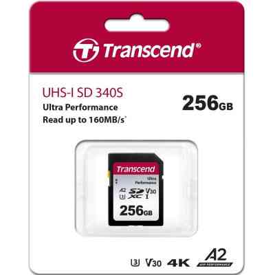 Карта пам&apos;яті Transcend 256GB SD class 10 UHS-I U3 4K (TS256GSDC340S) Вінниця