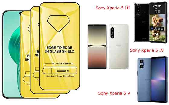 Защитное стекло DefenzoGlass для Sony Xperia 5 III, Xperia 5 IV, Xperia 5 V – двойная прочность Киев