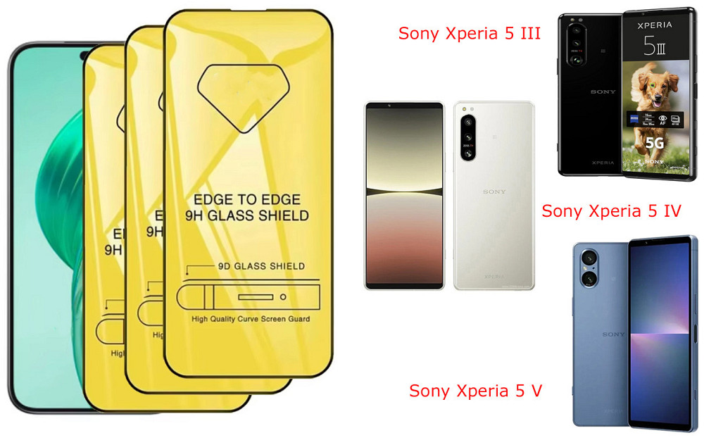Защитное стекло DefenzoGlass для Sony Xperia 5 III, Xperia 5 IV, Xperia 5 V – двойная прочность Киев - изображение 3