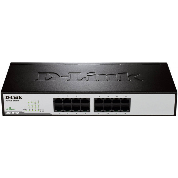 Комутатор D-Link DES-1016D 16xFE, Некерований (DES-1016D/E) Київ - фото 1