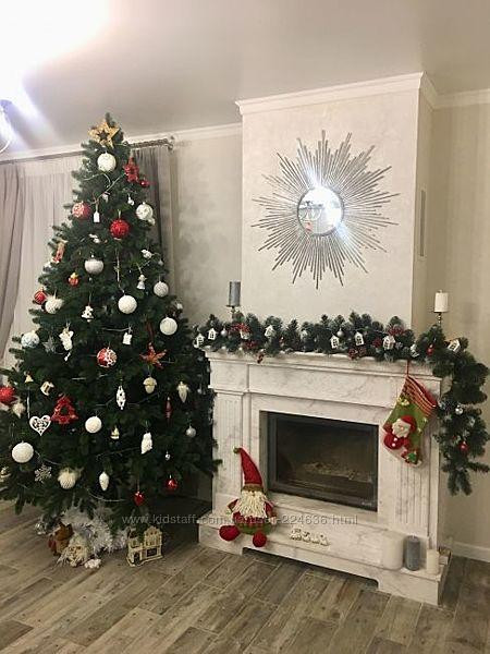 Искусственная пушистая елка Элит (высота 1.90 м) литая (Зеленая) Киев - изображение 8