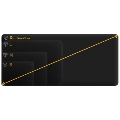 Килимок для мишки YENKEE YPM 90 Speed Top XL Black (45019472) Вінниця - фото 6