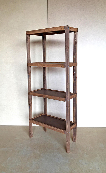 Етажерка розбірна "Честер" 4 полиці 30х60х150 капучино Миколаїв - фото 7