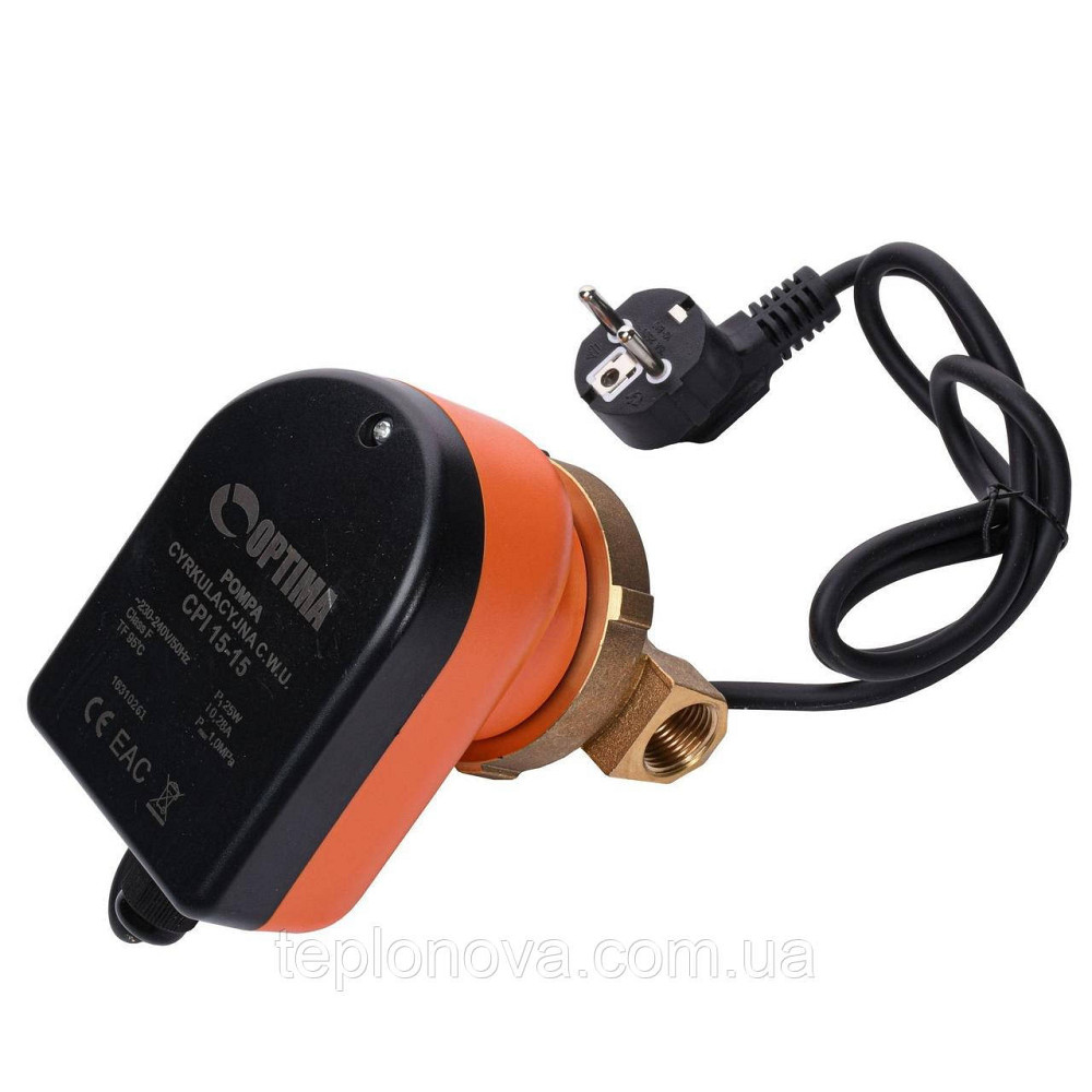 Насос рециркуляційний Optima CPI 15-15 84 мм + кабель із виделкою! Чернівці - фото 1