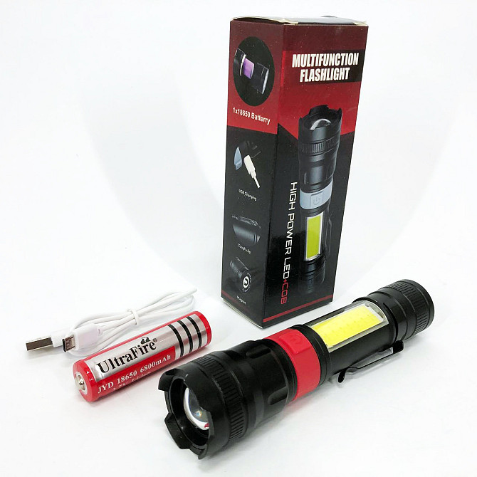 Тактичний ліхтар ручний PL-826-P70-COB(white+red), Ліхтарик на всі випадки, WE-332 Ліхтарик поліцейський Київ - фото 8