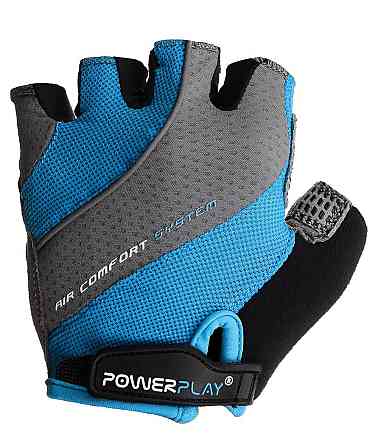 Велорукавички PowerPlay 5023 Блакитні XS Луцьк
