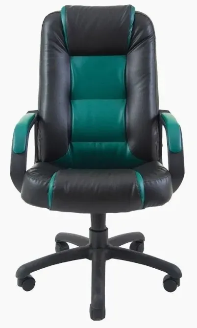 Офісне Крісло Керівника Richman Chelsea Zeus Deluxe Пластік Річ М1 Tilt Чорно-зелений Київ - фото 2