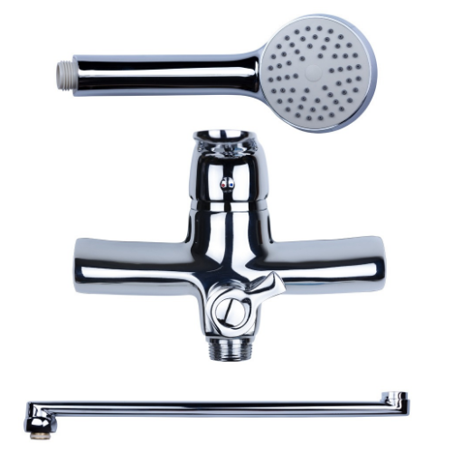 Змішувач NM d40мм для ванної гусак прямий 350мм дивертор вбудований картрідж Aquatica Житомир - фото 7