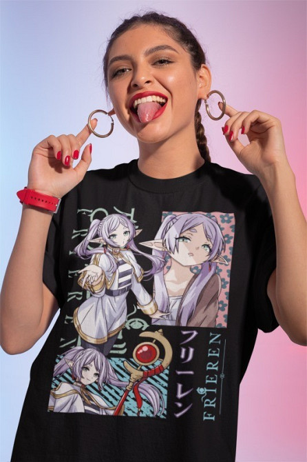 Футболка для мальчика аниме Аниме Гифтс Ферн Старк оверсайз (рост от 165 до 180 ) Черний AnimeJ0112m Днепр - изображение 1