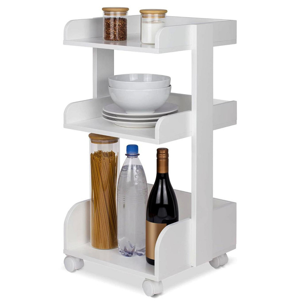 Этажерка для ванной на колёсиках 