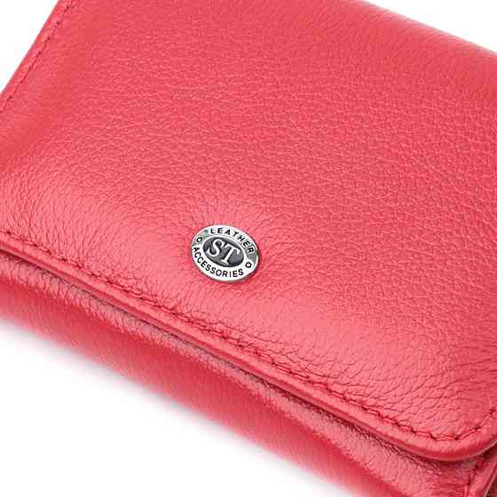 Женский кошелек горизонтального формату из натуральной кожи ST Leather 22721 Красный Киев