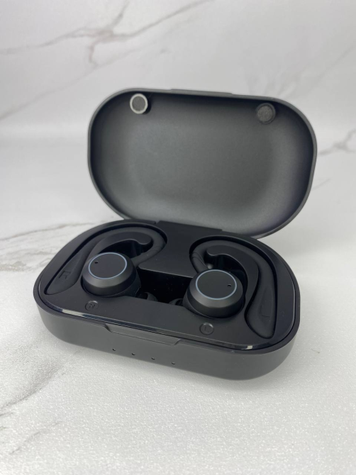 Б/У Беспроводные наушники APEKX BE1031-BK Bluetooth 5.0, IPX7, микрофон, зарядный кейс, до 22 часов, черные Киев - изображение 10