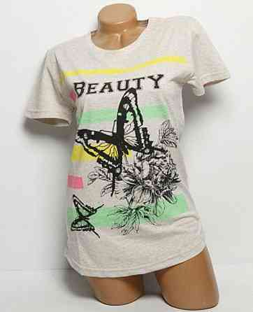 Футболка жіноча з метеликами 42 різнобарвний Київ