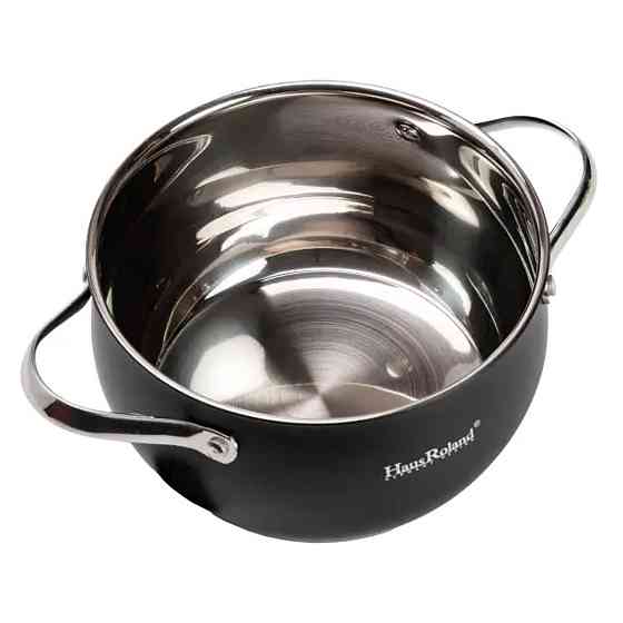 Yiwu Набір посуду для приготування з нержавіючої сталі 12 предметів, чорний Коломыя