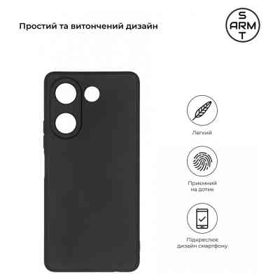 Чехол для мобильного телефона Armorstandart Matte Slim Fit Tecno Camon 20 Pro 4G Camera cover Black (ARM68919) Винница