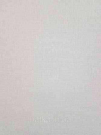 Обои винил на флизелине Rasch Florentine 1.06х10 однотонные мелкая полоска под ткань матовые белые молочные Киев