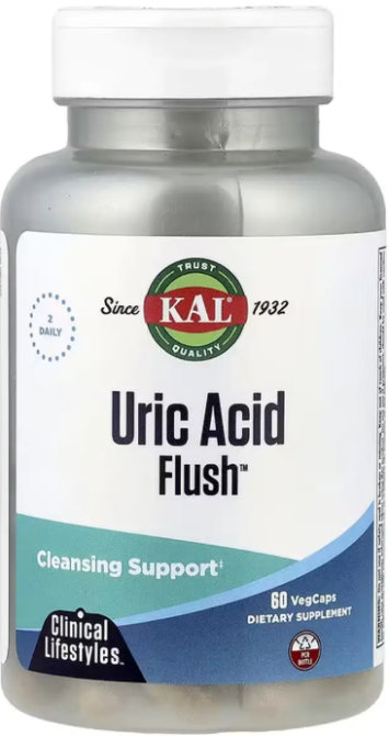 Очиститель мочевой кислоты KAL Uric Acid Flush  60 вег капс Киев - изображение 1