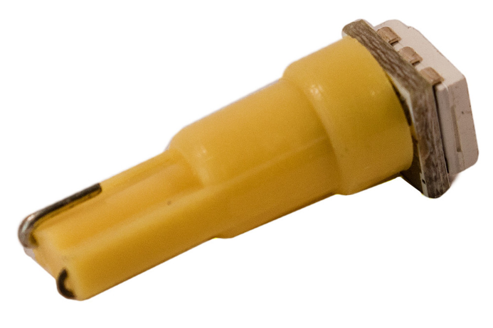 Світлодіодна лампа AllLight T5 1 SMD 5050 (W1,2W) W2x4,6d панель приладів, кнопка YELLOW 12V Харків - фото 2