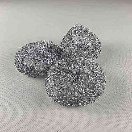 Мочалка залізна (а3 шт. по 10 г) Сітка "Трійка" Наша Фішка (оцинковка) (1 пачка) Харків