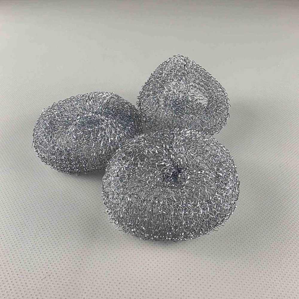 Мочалка залізна (а3 шт. по 10 г) Сітка "Трійка" Наша Фішка (оцинковка) (1 пачка) Харків - фото 6