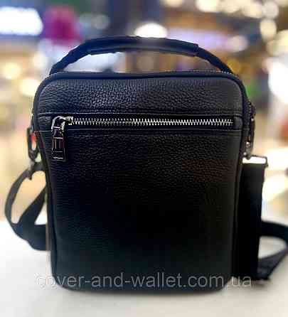 Стильная мужская кожаная сумка-барсетка с ручкой на много отделений Rekarti 114 Киев
