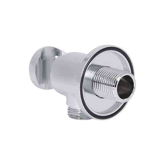 Під'єднання з тримачем для шланга Qtap Spojecti округле QTCRMBH030 Chrome Київ