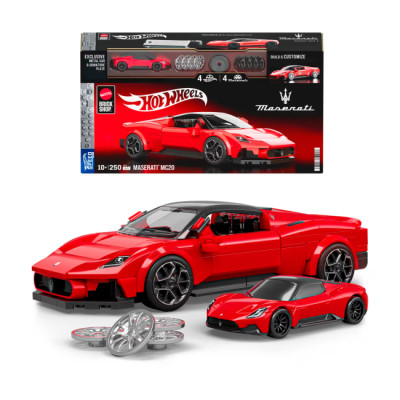 Конструктор Mattel Brick Shop Hot Wheels Speed Maserati 250 деталей (JFR90) Вінниця - фото 1