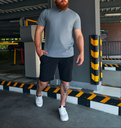 Шорти чоловічі трикотажні Чорний L Харків