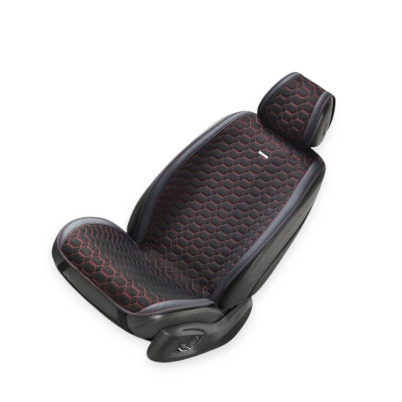 Накидки на сиденье beltex monte carlo (перед+зад) соты черно-красные Мукачево - изображение 2