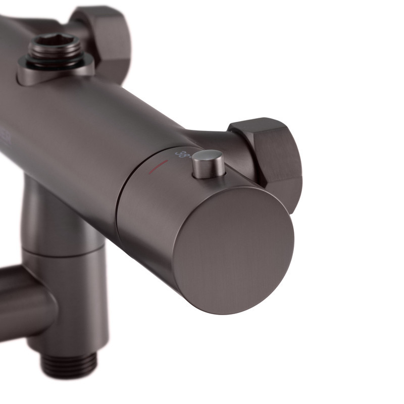 Душова колонка Koer KB-57029-07 з термостатичним змішувачем, 3 режими, графітовий колір (KR5498) Харків - фото 5