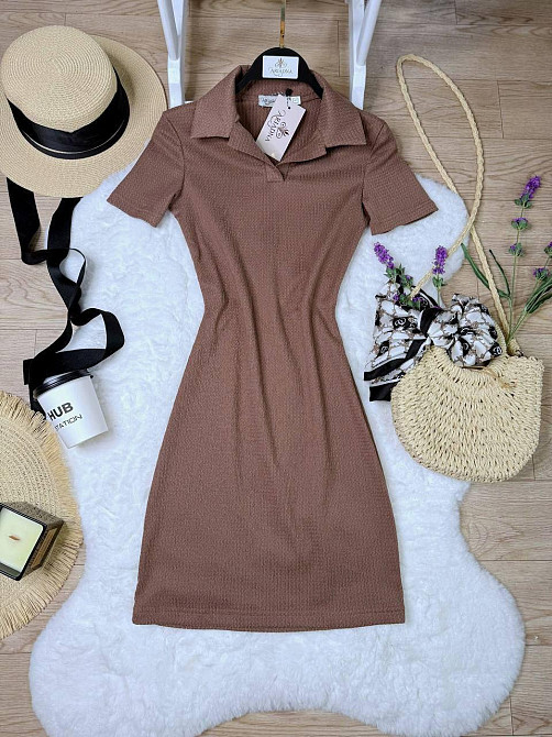 Стильное женское платье-поло в спортивном стиле Мокко, 40/42 Одесса - изображение 1