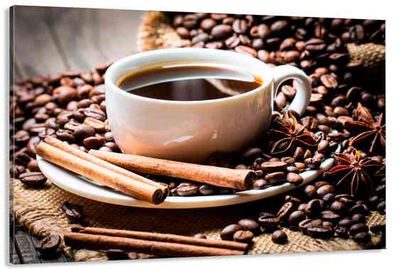 Картина холст в гостиную / спальню   Ароматна Кава    MLP_365 60x100 см Киев