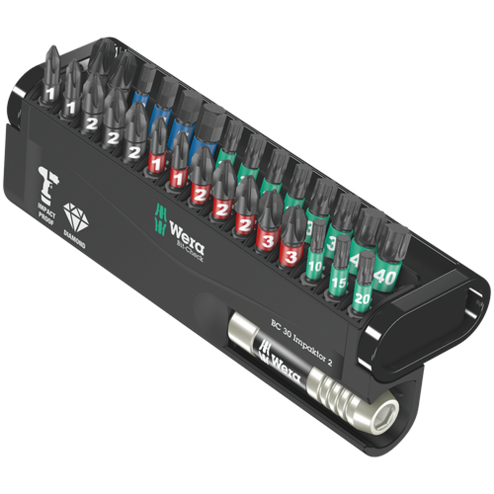 Набор ударных бит PH/PZ/HEX/Torx Wera с алмазным покрытием 30шт. 05057697001 Одесса - изображение 1
