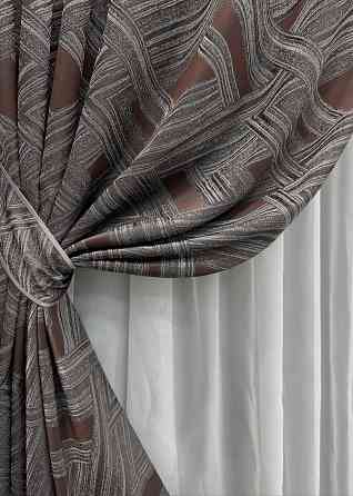 Шторная ткань жаккард 