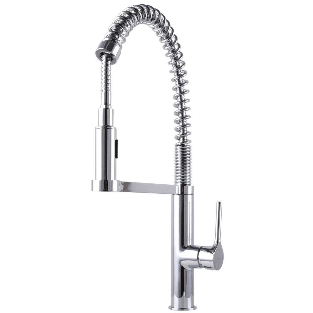 Змішувач для кухні TOPAZ SARDINIA TS-08401-H71 Гнучкий вилив на пружині, з душовою насадкою (000027422) Київ - фото 1
