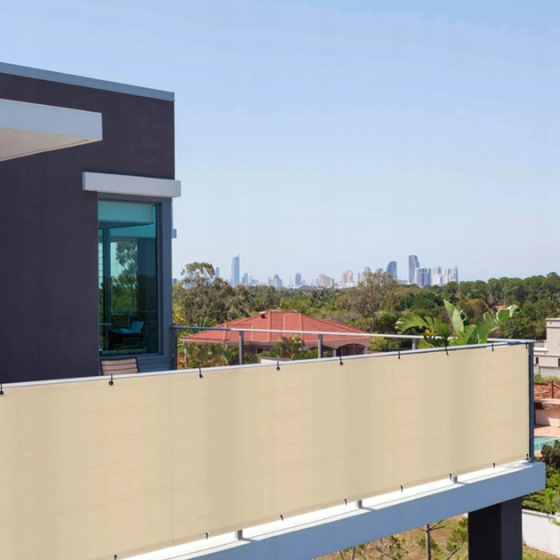 Сетка ширма для балкона 110 г/м² (0.9 х 5 м) Молочный Киев