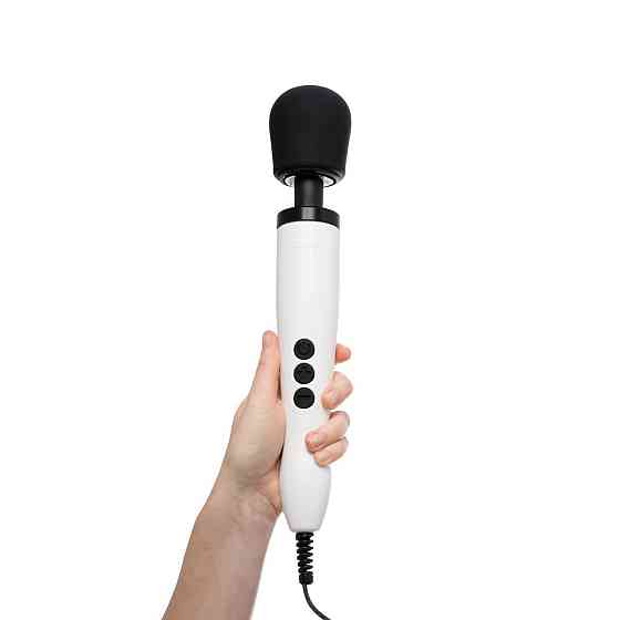 Вібромасажер DOXY Original White, дуже потужний, живлення 220В Sex Aura Київ