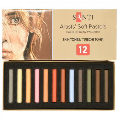 Пастель Santi Skin Tones суха 12 кольорів (353697) Вінниця - фото 1