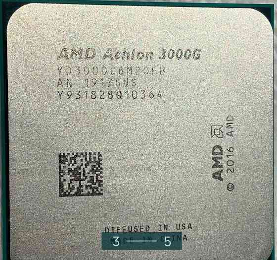 Процессор: AMD AthIon 3000G 3.5 Hz.Socket AM4 видео Radeon Vega 3. Киев