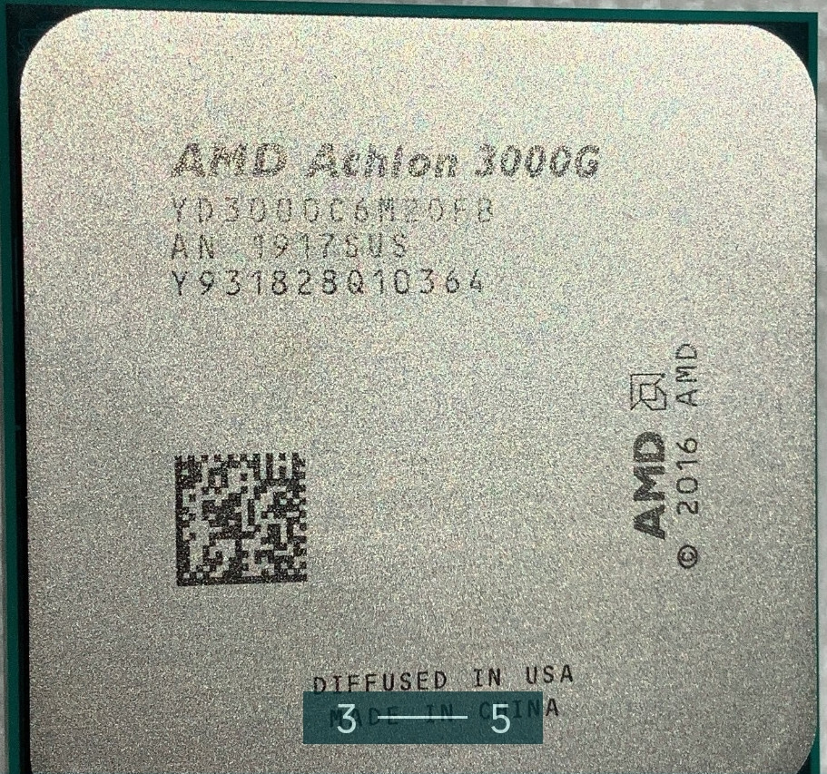 Процессор: AMD AthIon 3000G 3.5 Hz.Socket AM4 видео Radeon Vega 3. Киев - изображение 3