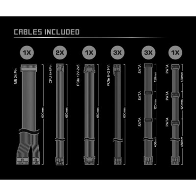Блок живлення ASRock 1000W SteelLegend (SL-1000G) Вінниця - фото 7