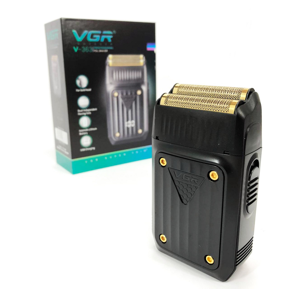 Професійний тример з насадками VGR, Багатофункціональна машинка для стрижки бороди, Бритва для бороди UF-18 Львів - фото 1