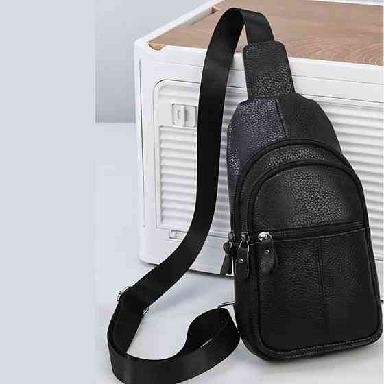 Сумка кросс-боди гладкая, Мужская плечевая сумка слинг, Мужские сумки через плечо YP-91 Львов