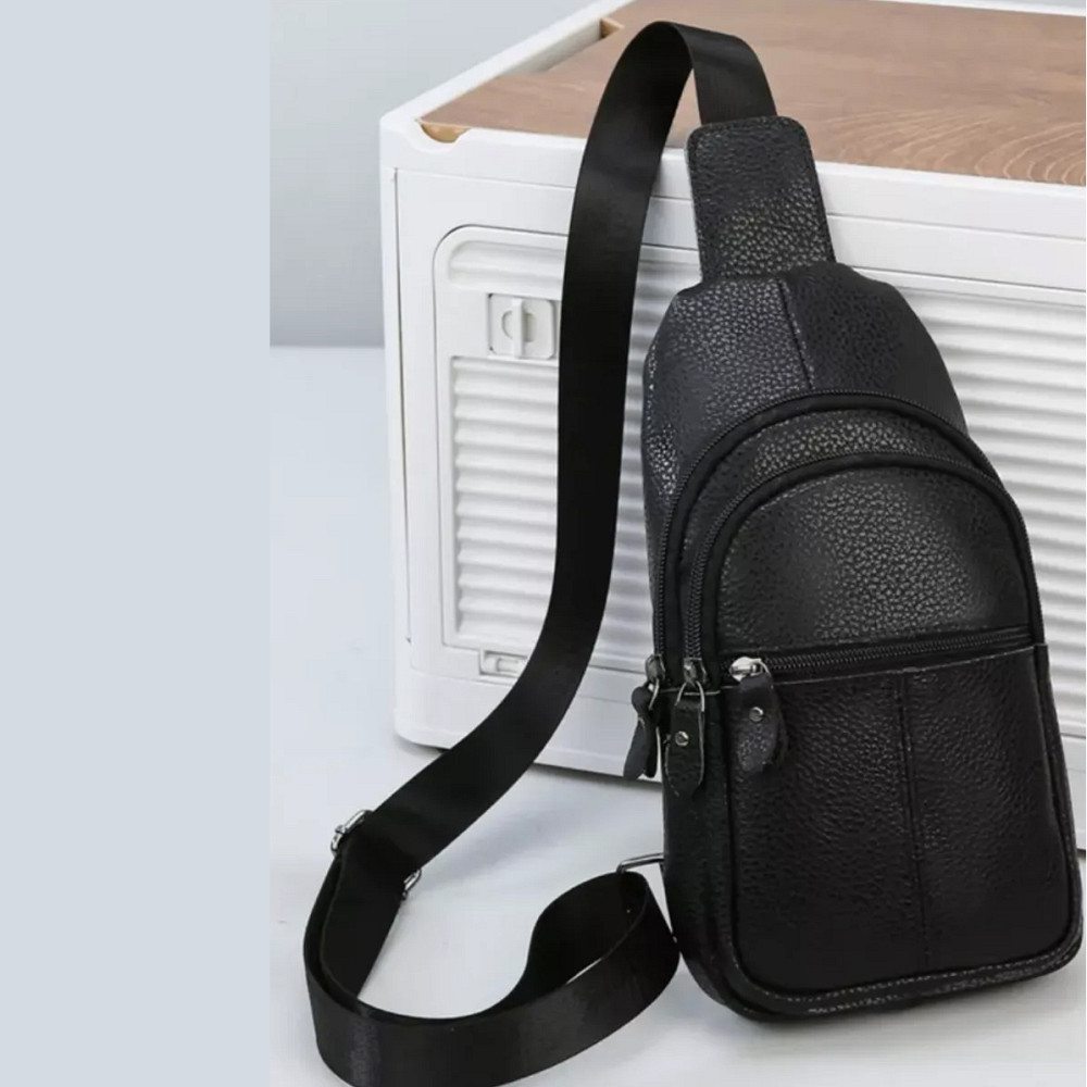 Сумка кросс-боди гладкая, Мужская плечевая сумка слинг, Мужские сумки через плечо YP-91 Львов - изображение 5