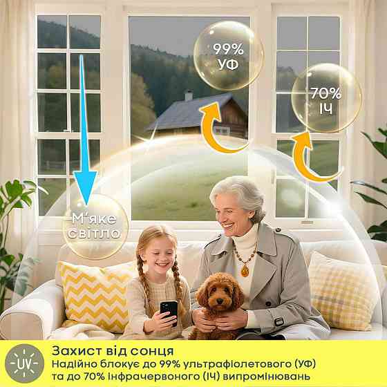Дзеркальна сонцезахисна плівка для вікон Срібло 600х3000х0,08 мм SW-00002724 Дніпро