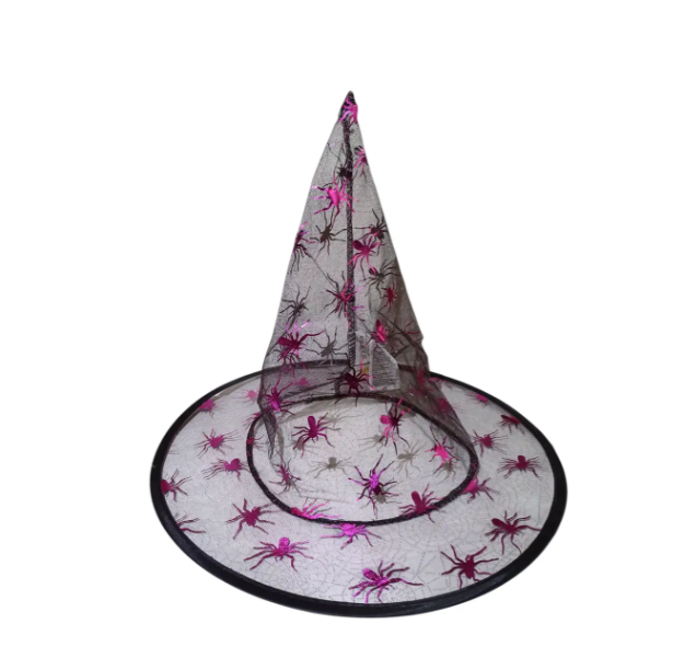 Шапка ведьмы на Хэллоуин one size черно-розовый Киев - изображение 1