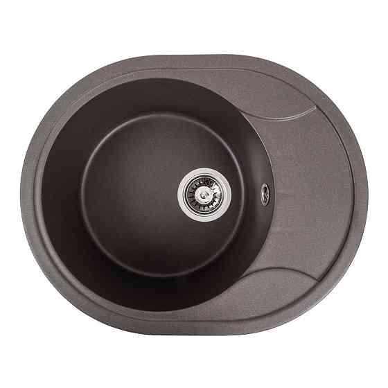 PLATINUM Гранітна мийка для кухні Platinum 5847 ONYX матова Темна скеля Київ